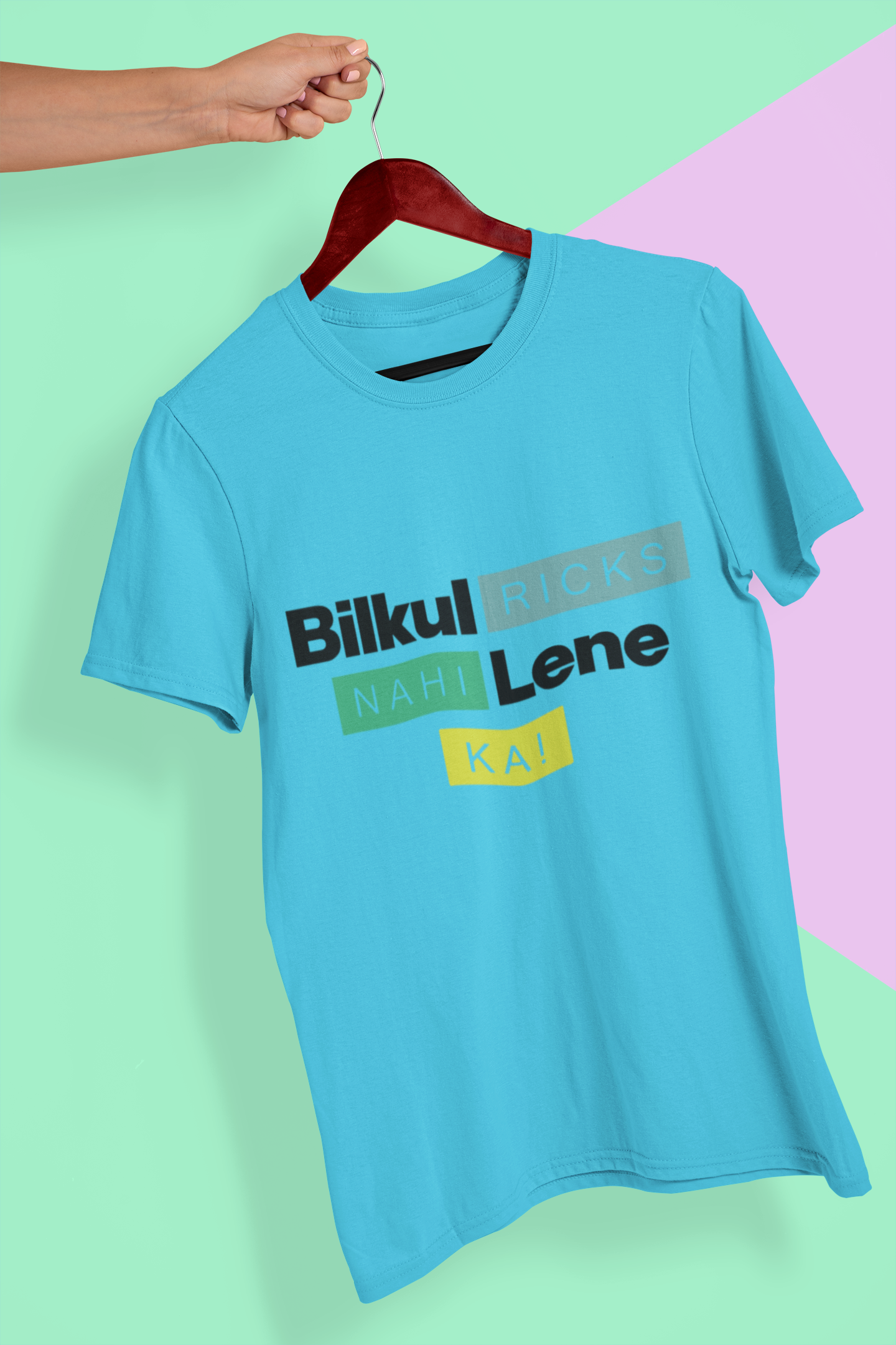 Ricks Lena Ka Nahi Women Half Sleeves T-shirt- FunkyTeesClub