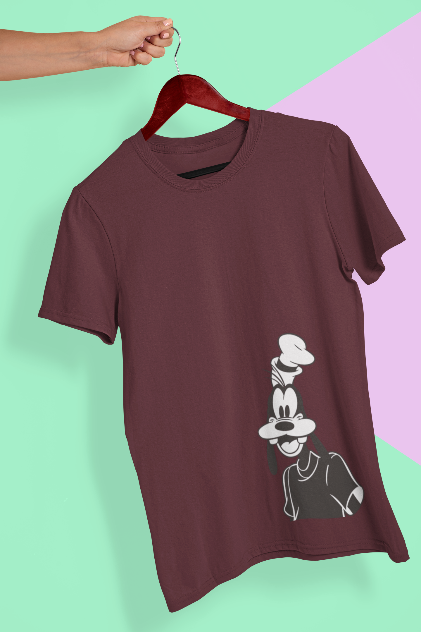 Happy Goffy Mens Half Sleeves T-shirt- FunkyTeesClub