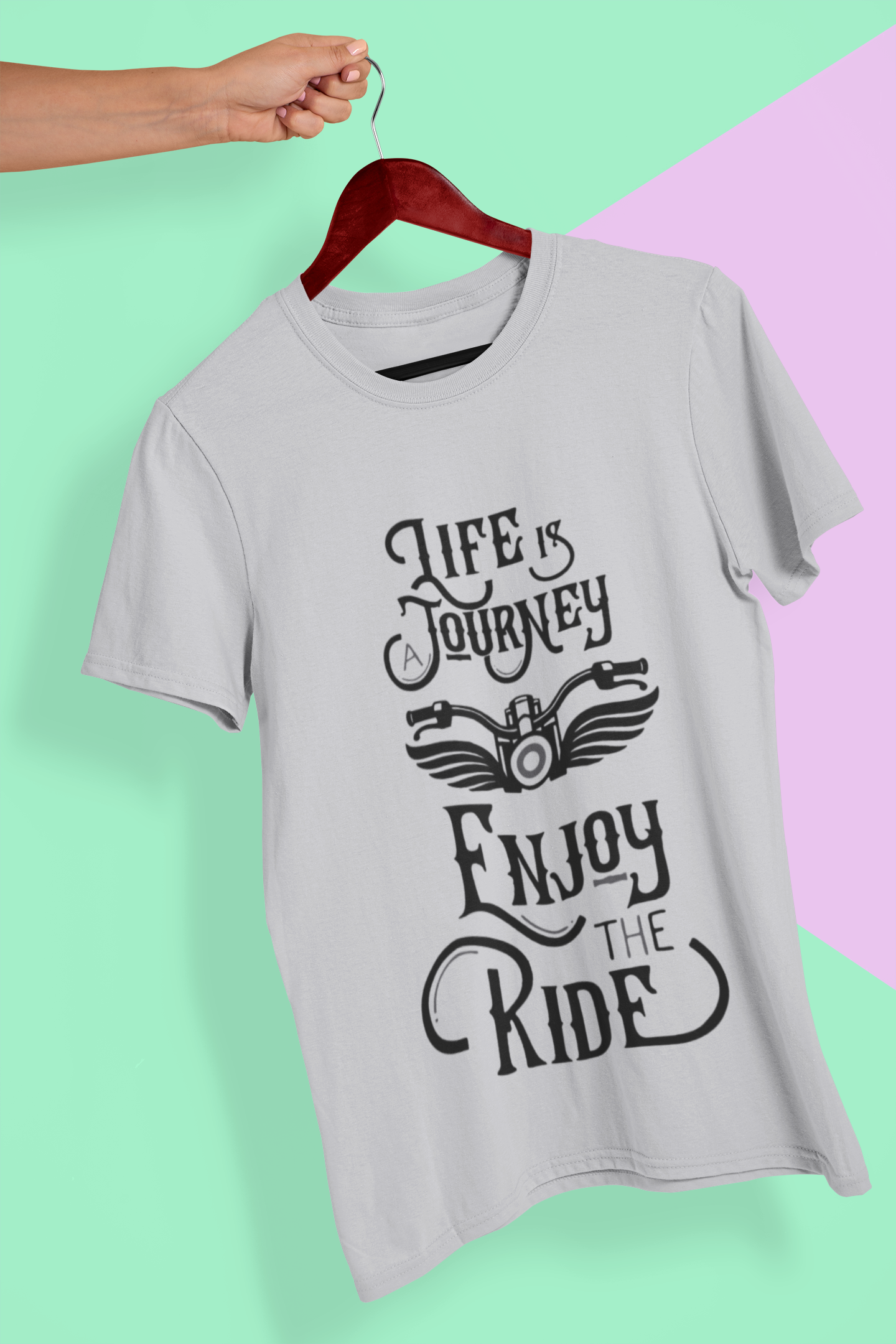 Enjoy The Ride Mens Half Sleeves T-shirt- FunkyTeesClub