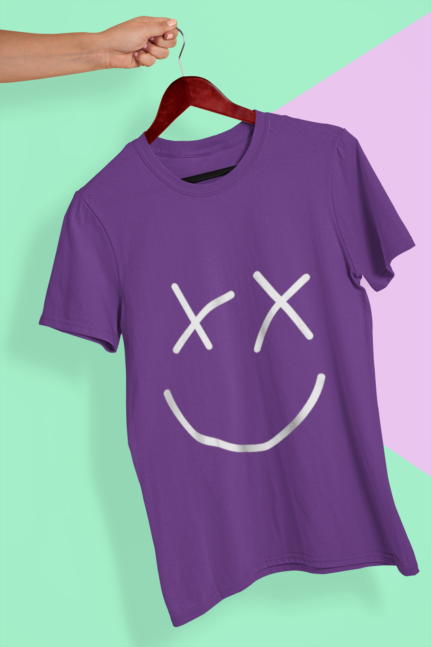 Smiley Mens Half Sleeves T-shirt- FunkyTeesClub