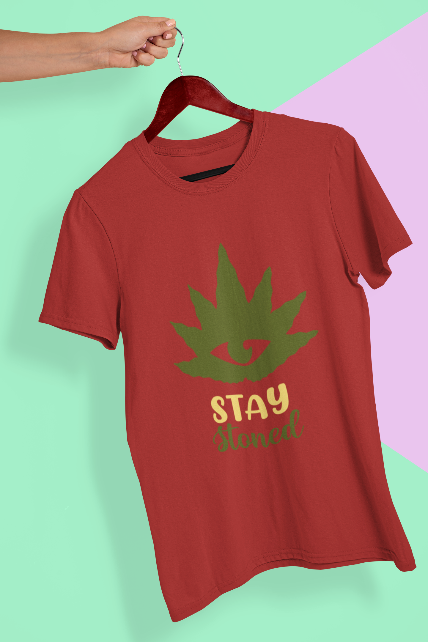 Stay Stoned Women Half Sleeves T-shirt- FunkyTeesClub
