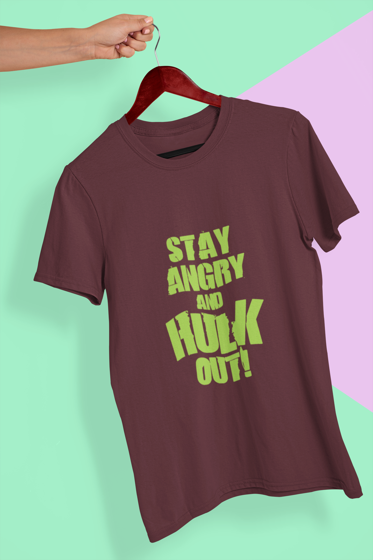 Hulk Out Mens Half Sleeves T-shirt- FunkyTeesClub