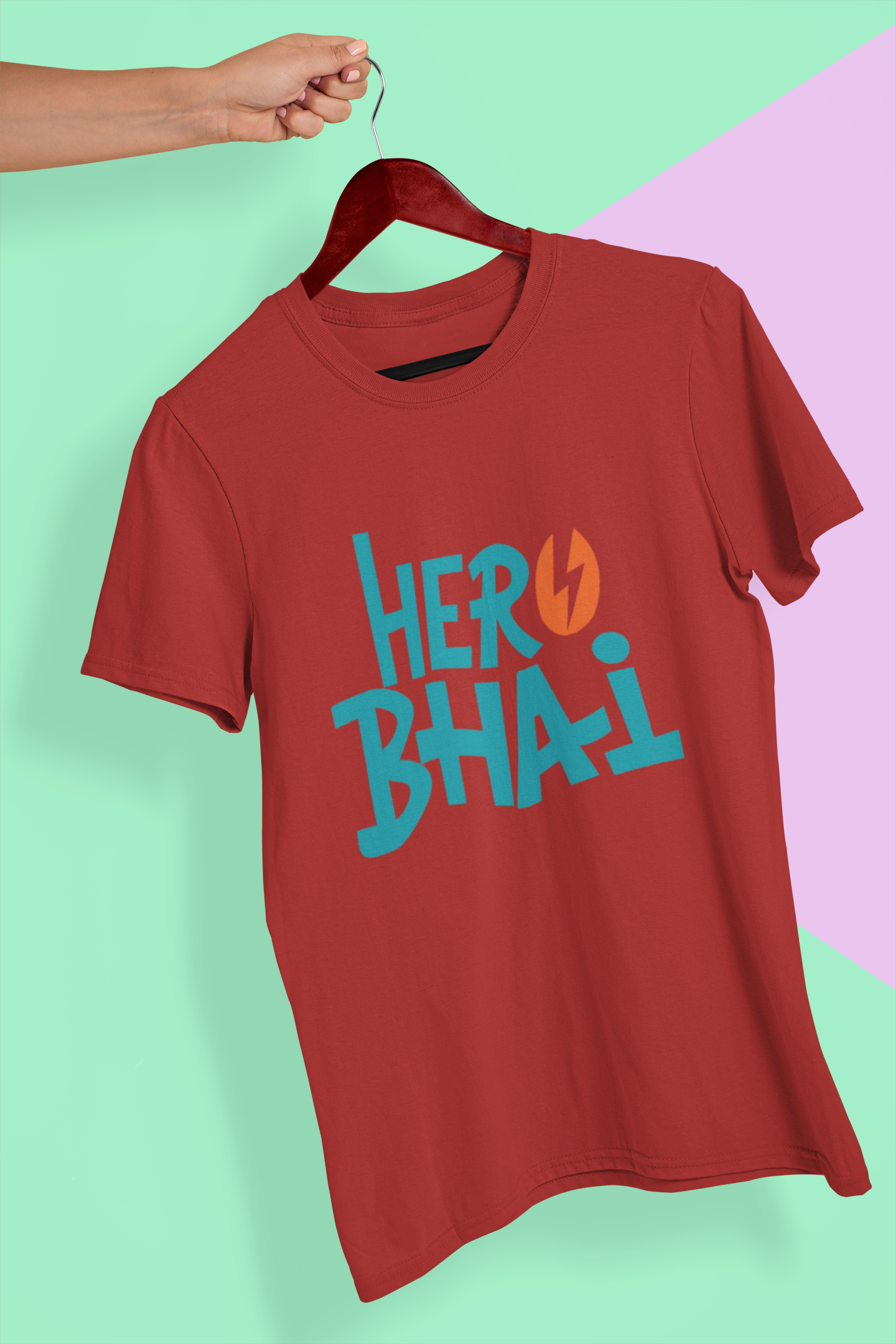Hero Bhai Mens Half Sleeves T-shirt- FunkyTeesClub