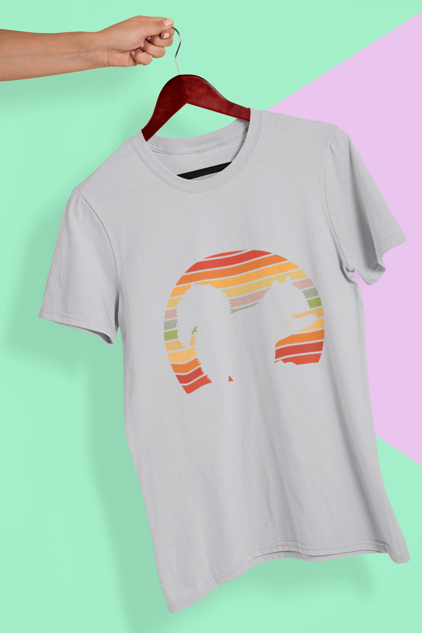 Retro Squirrel Women Half Sleeves T-shirt- FunkyTeesClub