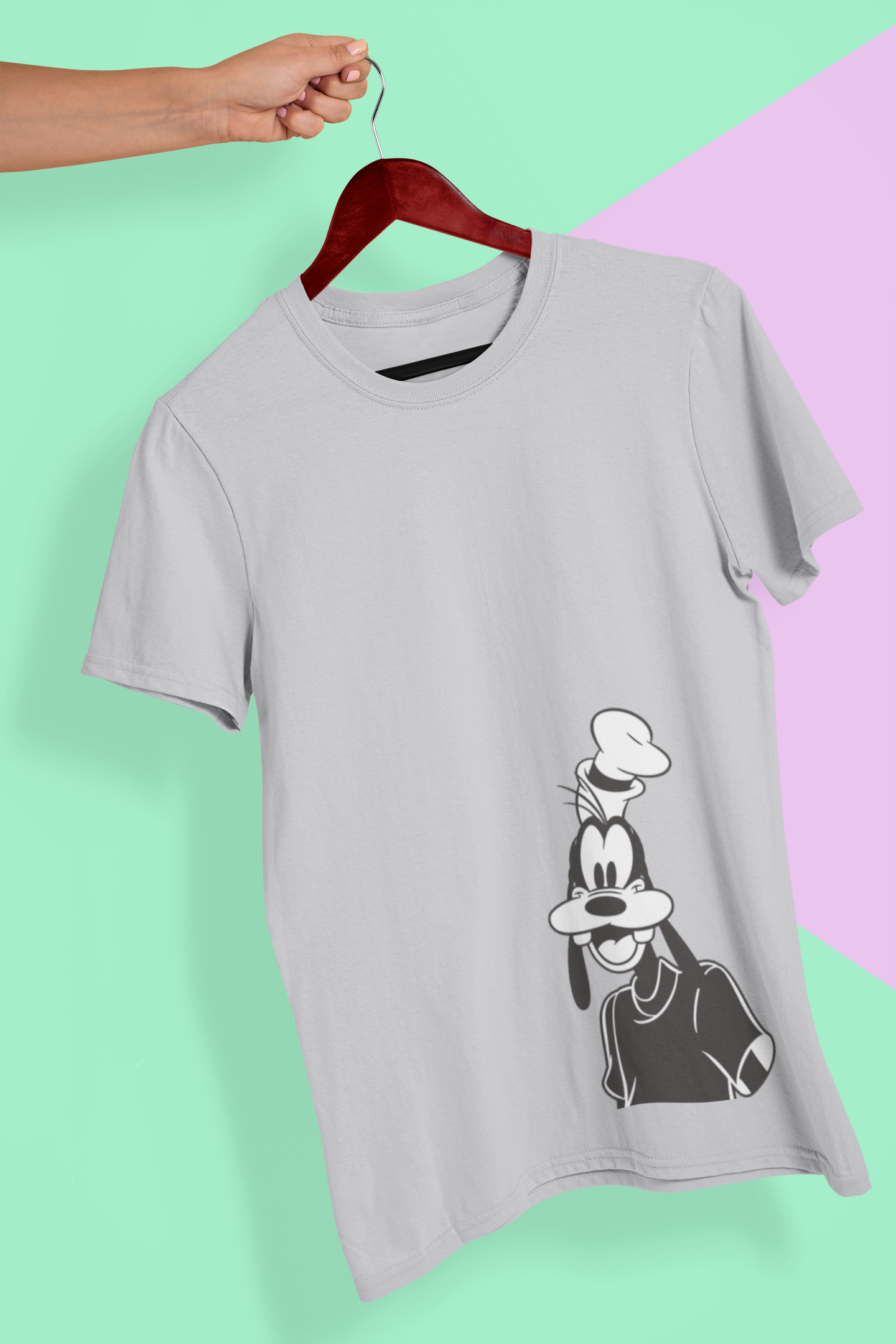 Happy Goffy Mens Half Sleeves T-shirt- FunkyTeesClub
