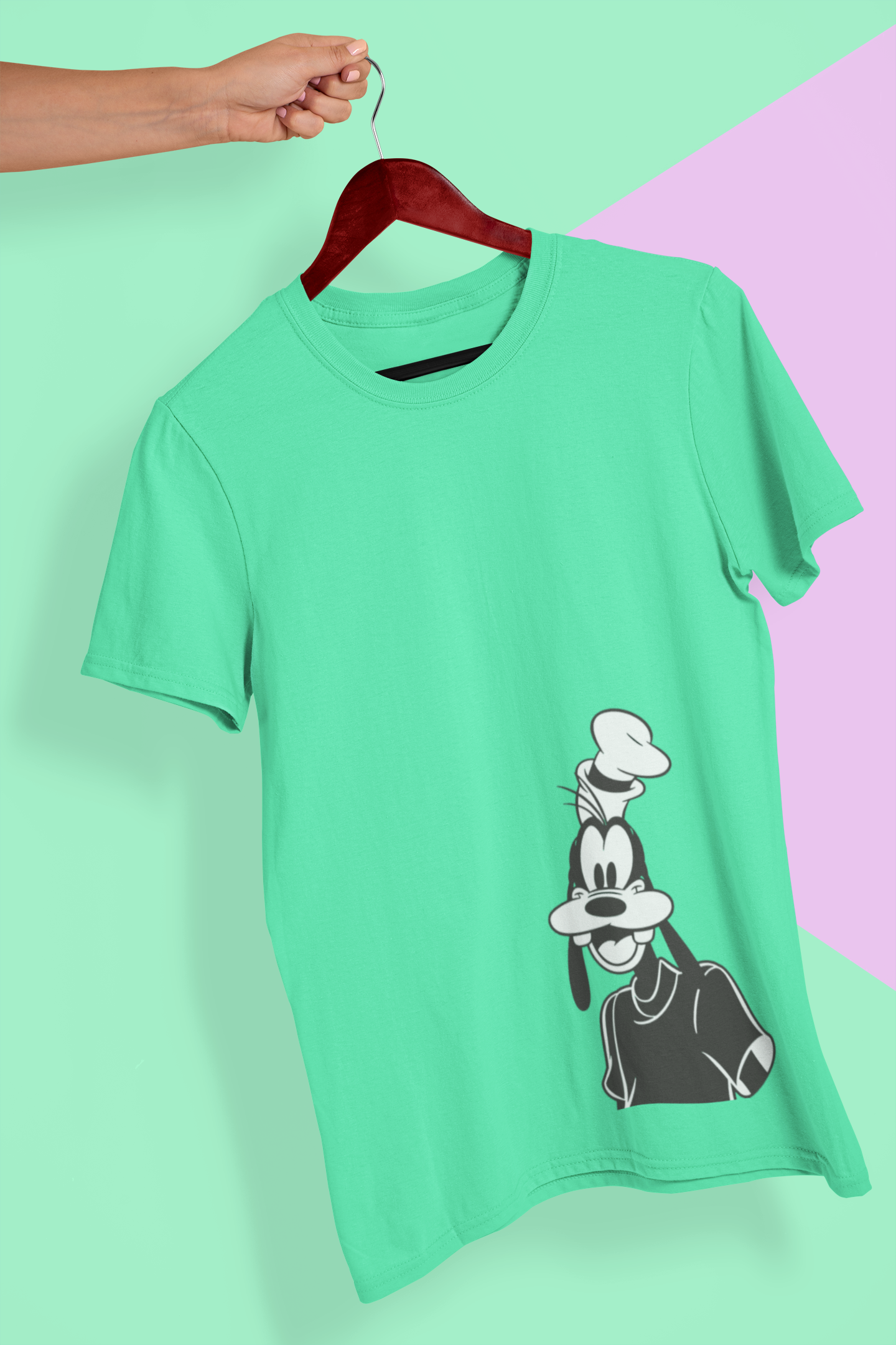 Happy Goffy Mens Half Sleeves T-shirt- FunkyTeesClub