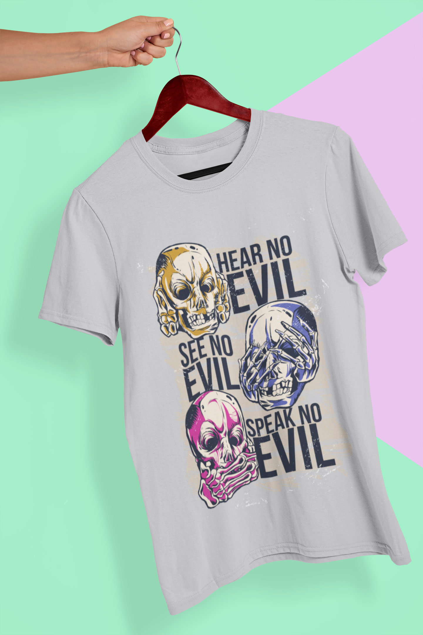 Hear No Evil Women Half Sleeves T-shirt- FunkyTeesClub