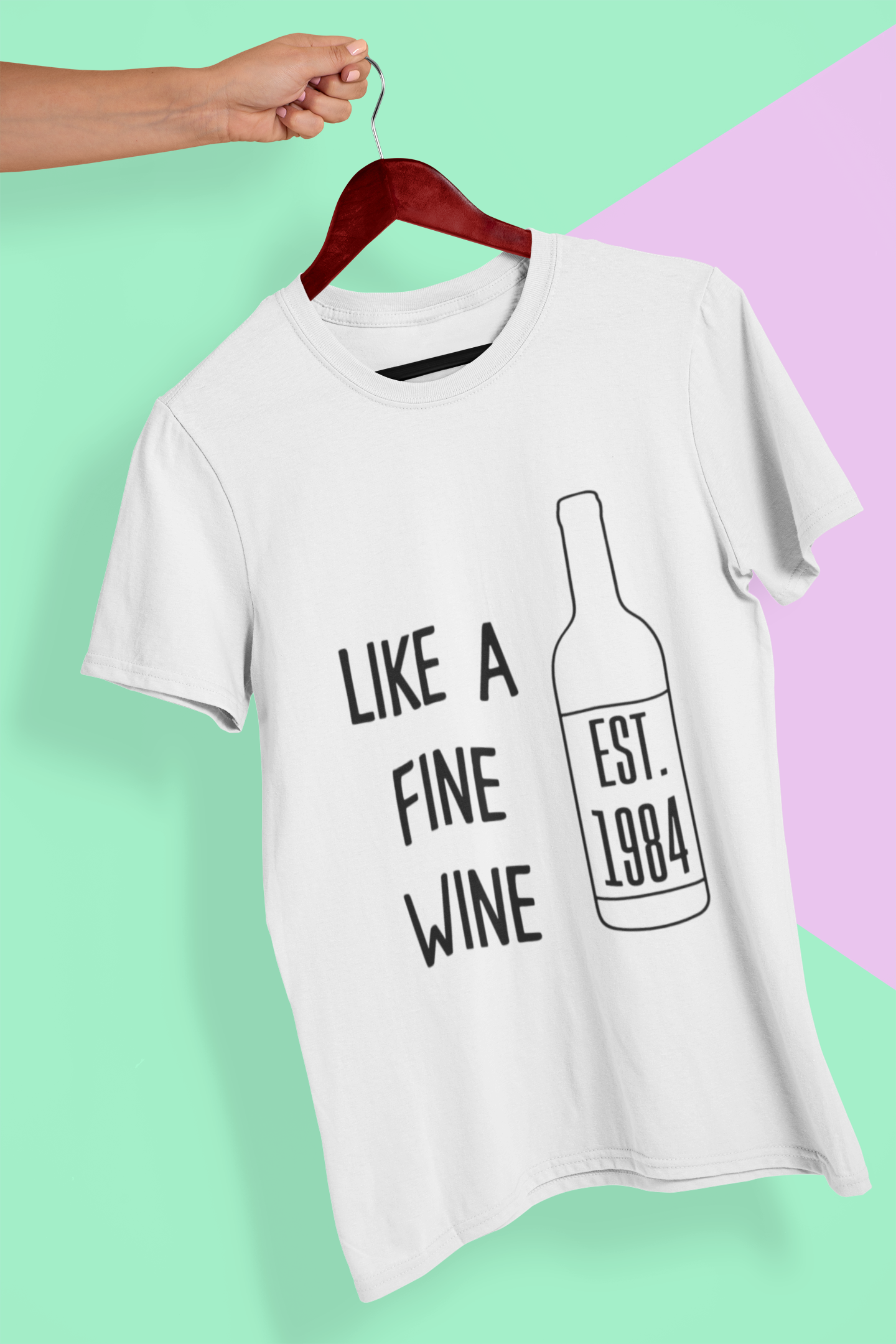Like a Wine Mens Half Sleeves T-shirt- FunkyTeesClub
