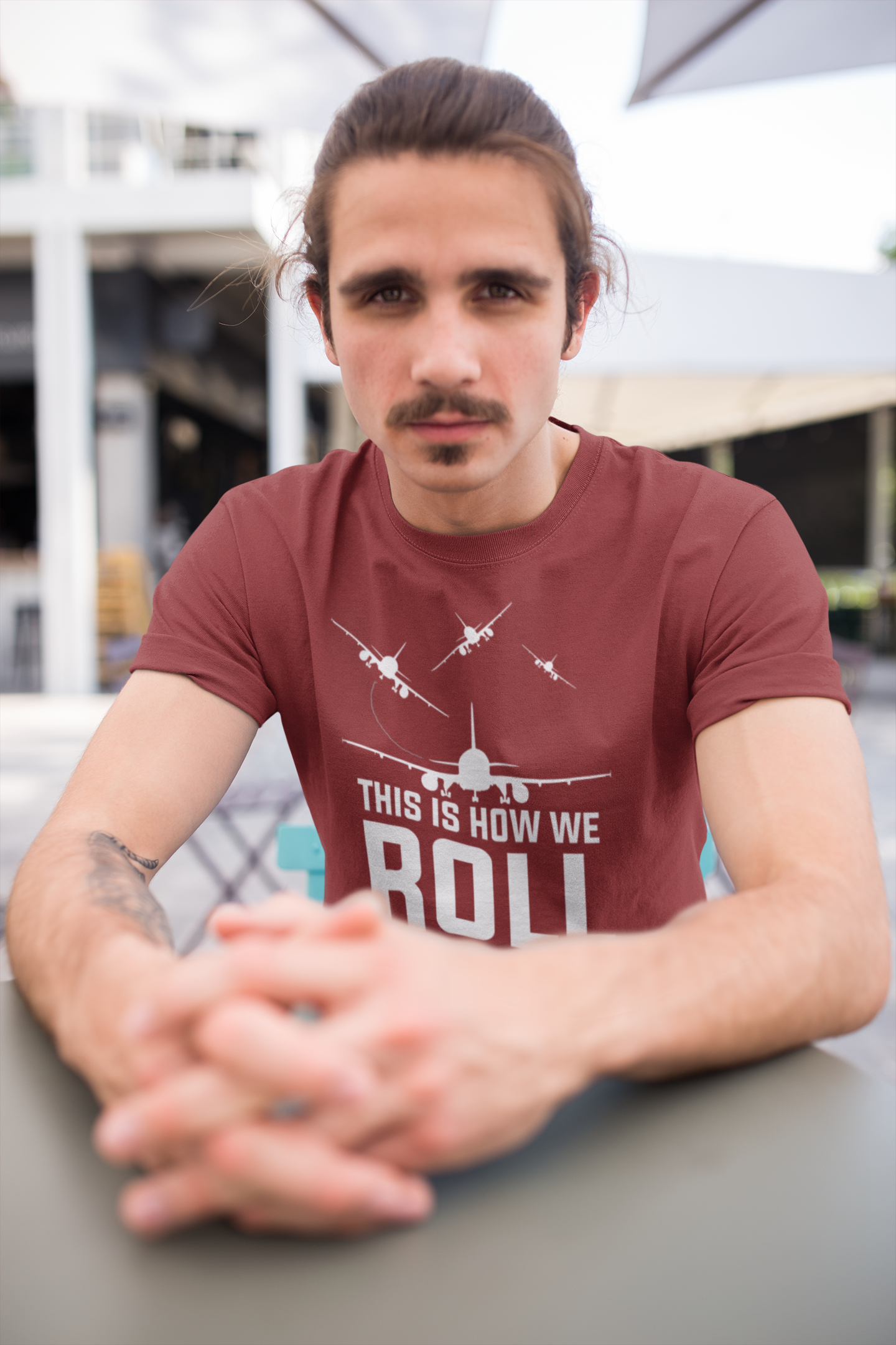 This Is How We Roll Pilot Mens Half Sleeves T-shirt- FunkyTeesClub