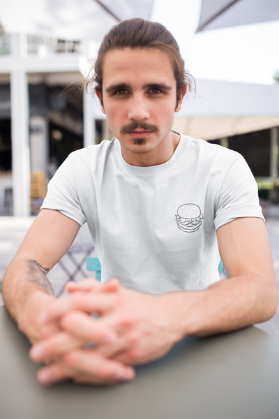 Burger Quotes Mens Half Sleeves T-shirt- FunkyTeesClub