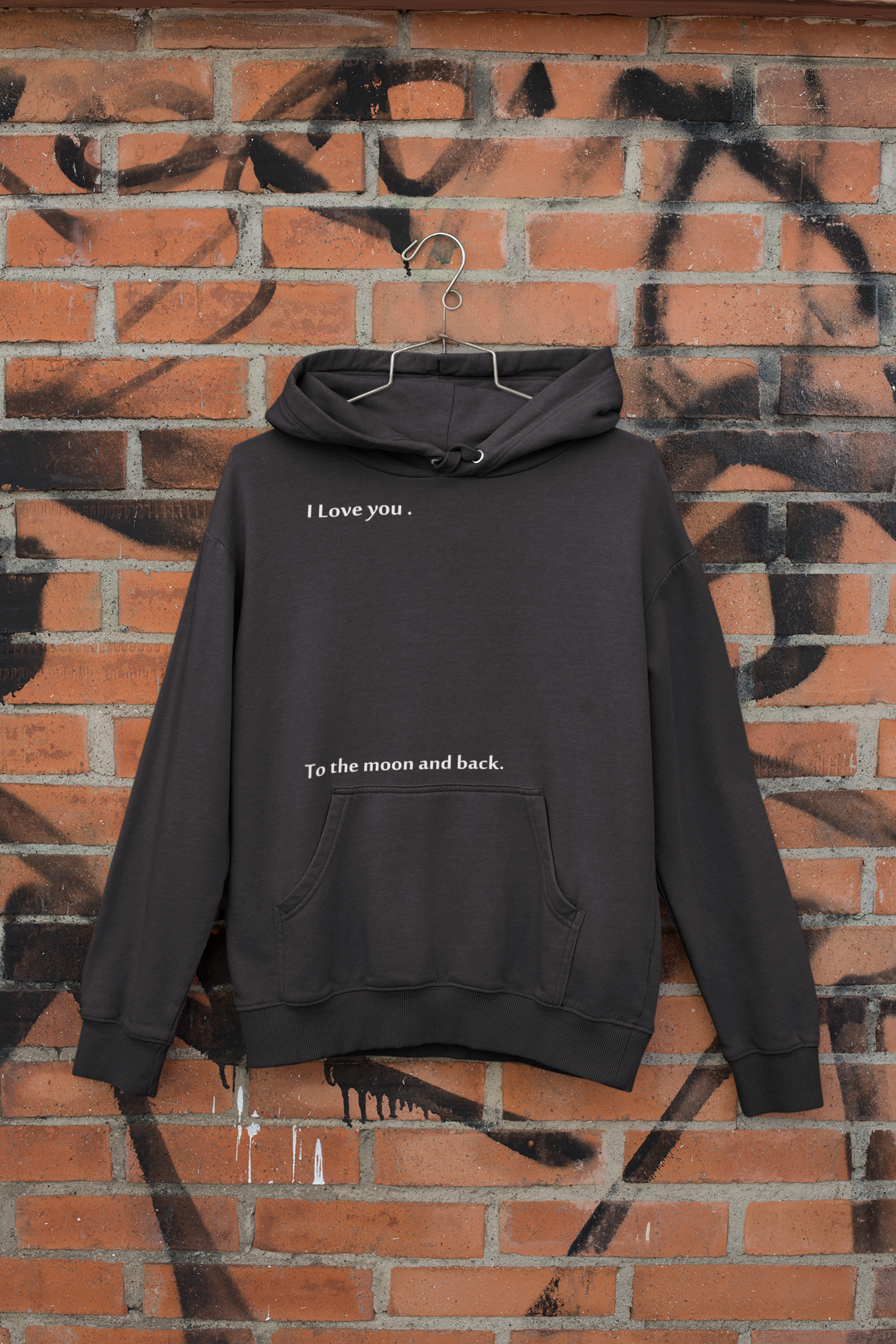 I Love You To The Moon And Back Men Hoodies-FunkyTeesClub