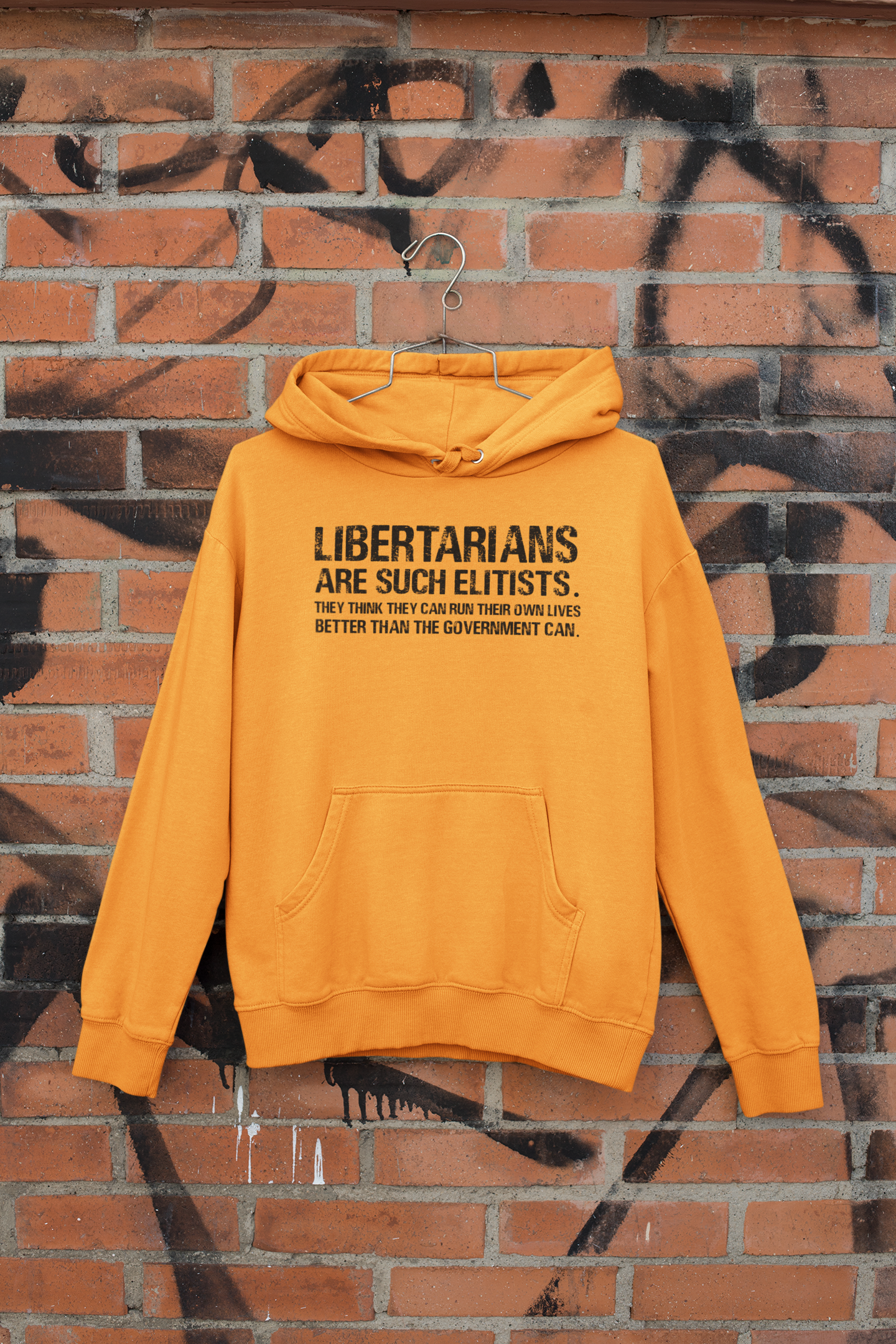 Libertarians Are Such Elitists They Think They Can Run Their Own Lives Better Than The Government Can Anti Government Hoodies for Women-FunkyTeesClub