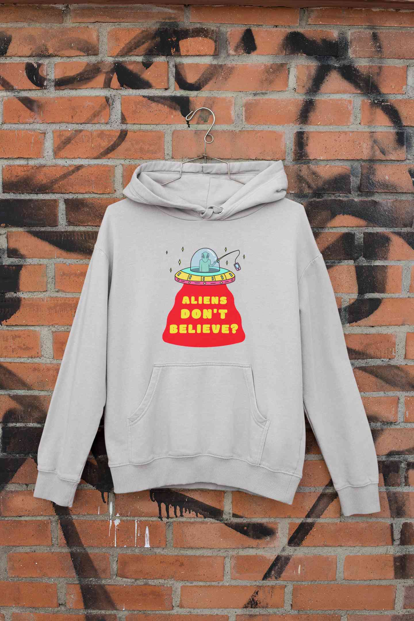 Aliens Do Not Beleive Men Hoodies-FunkyTeesClub
