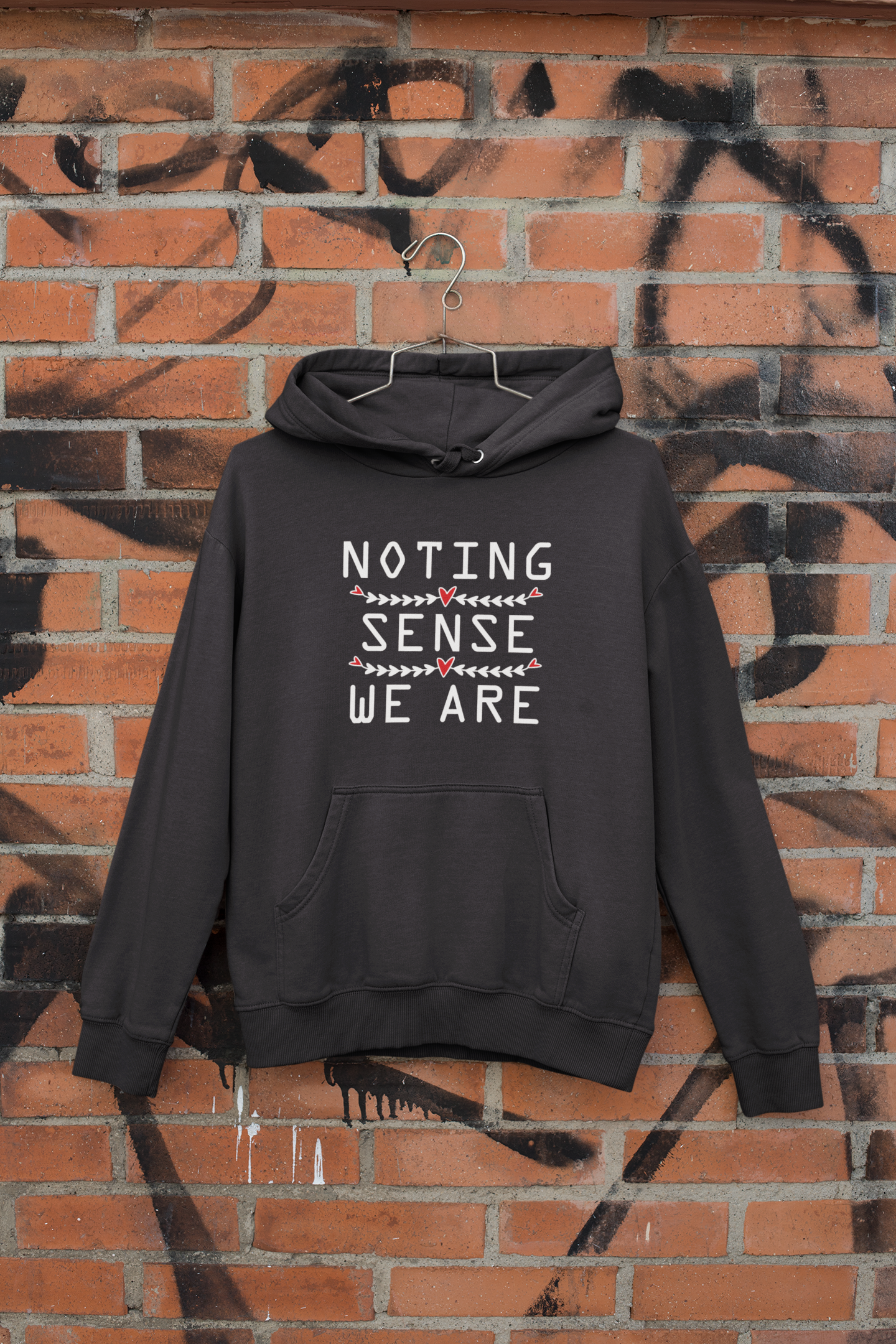 Nothing Make Sense Couple Hoodie-FunkyTeesClub