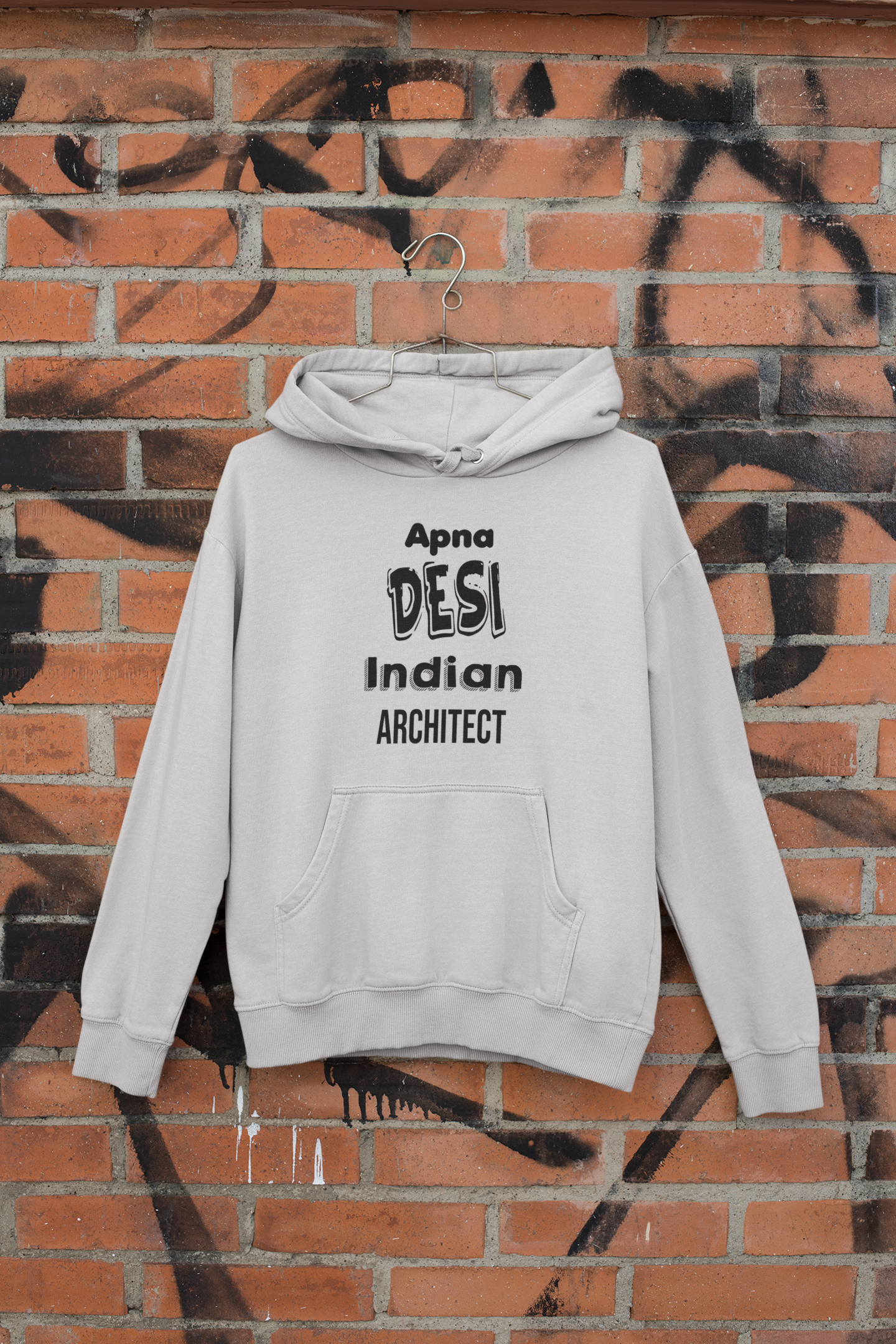 Apna Desi Indian Architect Profession Hoodies for Women-FunkyTeesClub