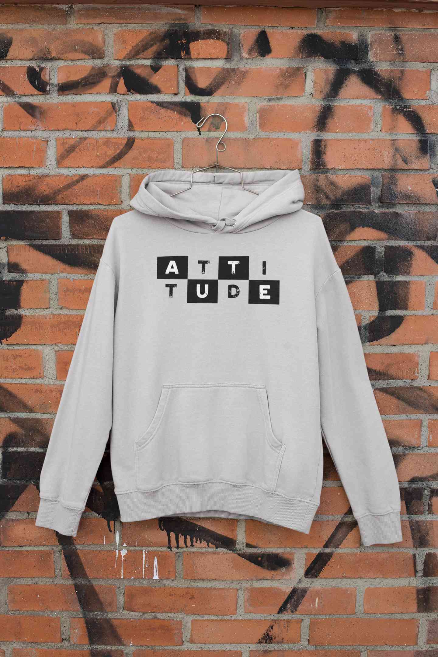 Attitude Typography Men Hoodies-FunkyTeesClub