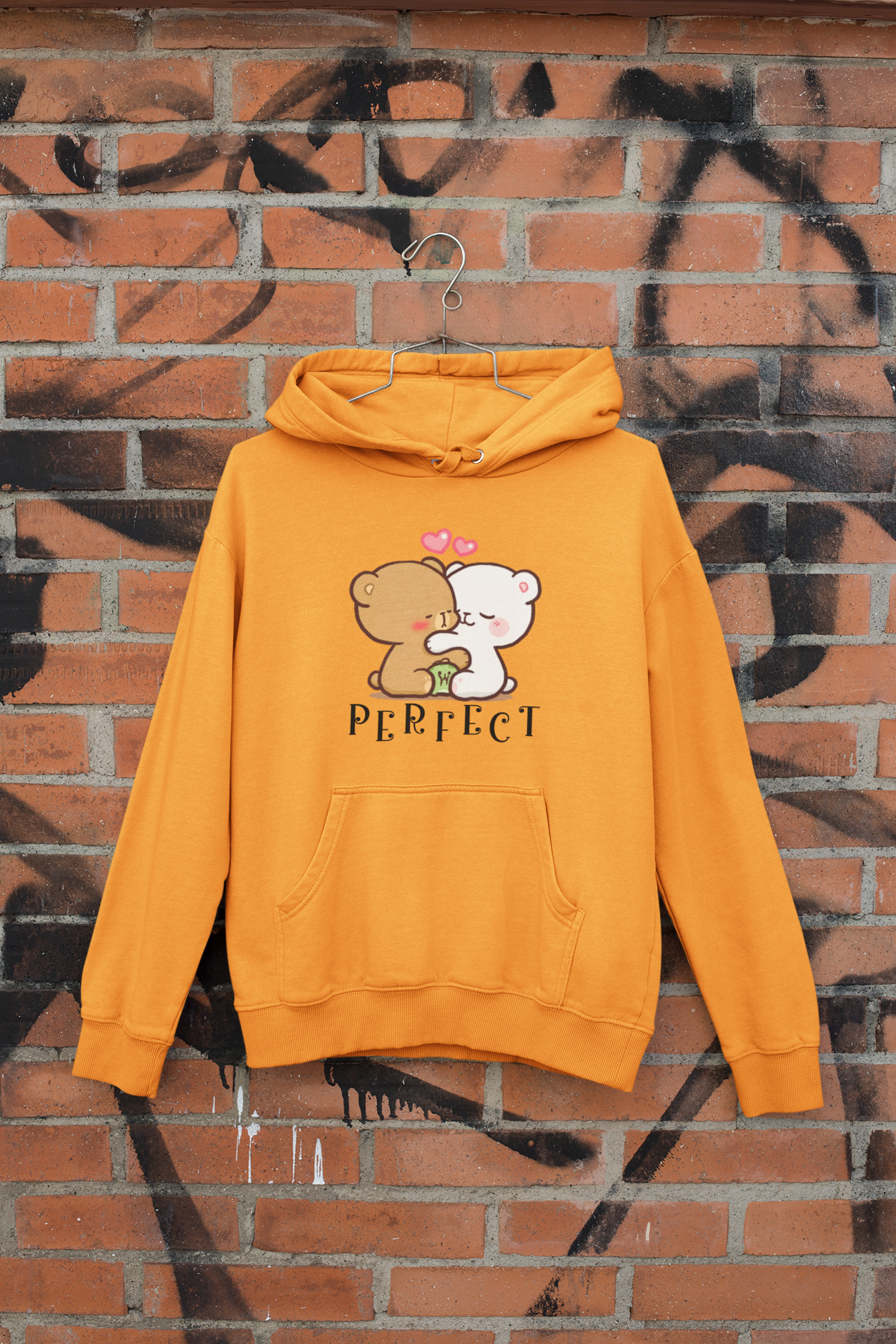 Perfect Pair Couple Hoodie-FunkyTeesClub