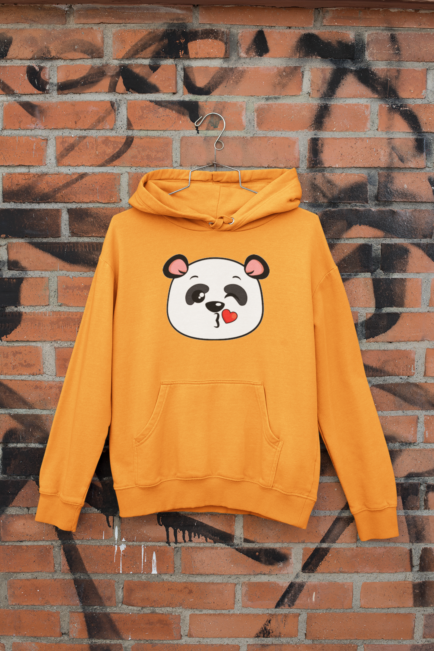 Panda Love Couple Hoodie-FunkyTeesClub