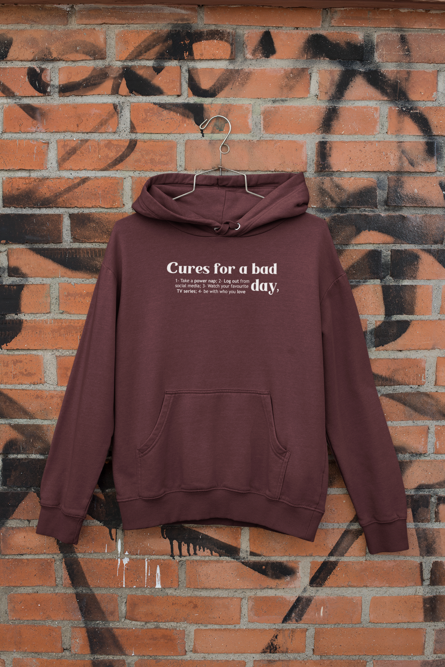 Cures For A Bad Quotes Men Hoodies-FunkyTeesClub
