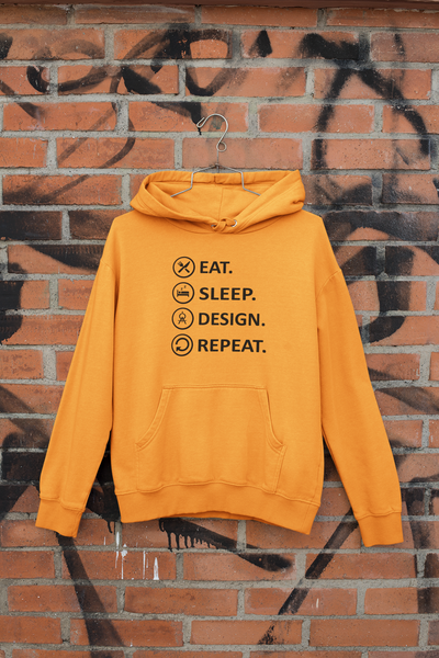 Eat Sleep Design Funny Architect Profession Men Hoodies-FunkyTeesClub