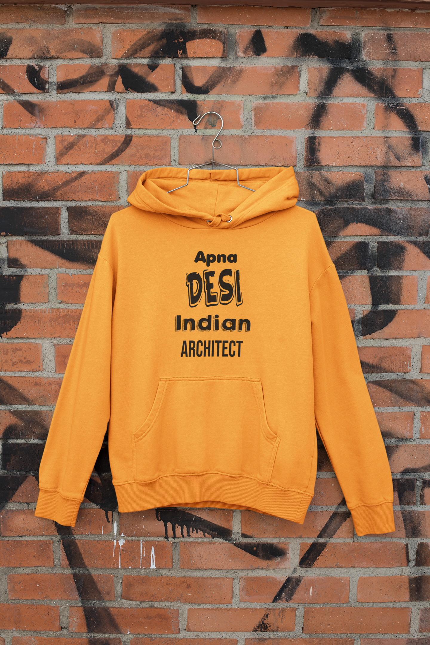 Apna Desi Indian Architect Profession Men Hoodies-FunkyTeesClub