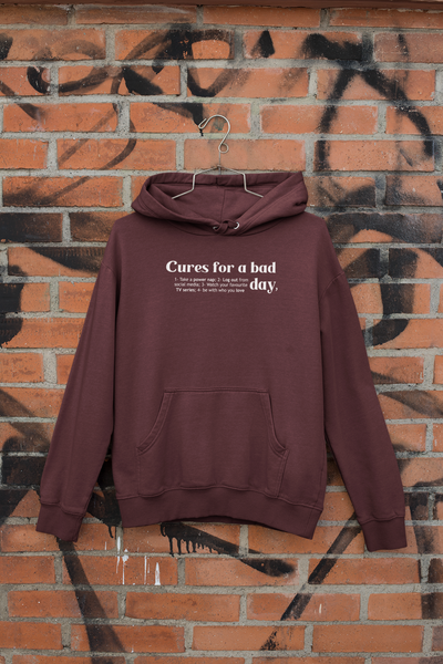 Cures For A Bad Quotes Hoodies for Women-FunkyTeesClub