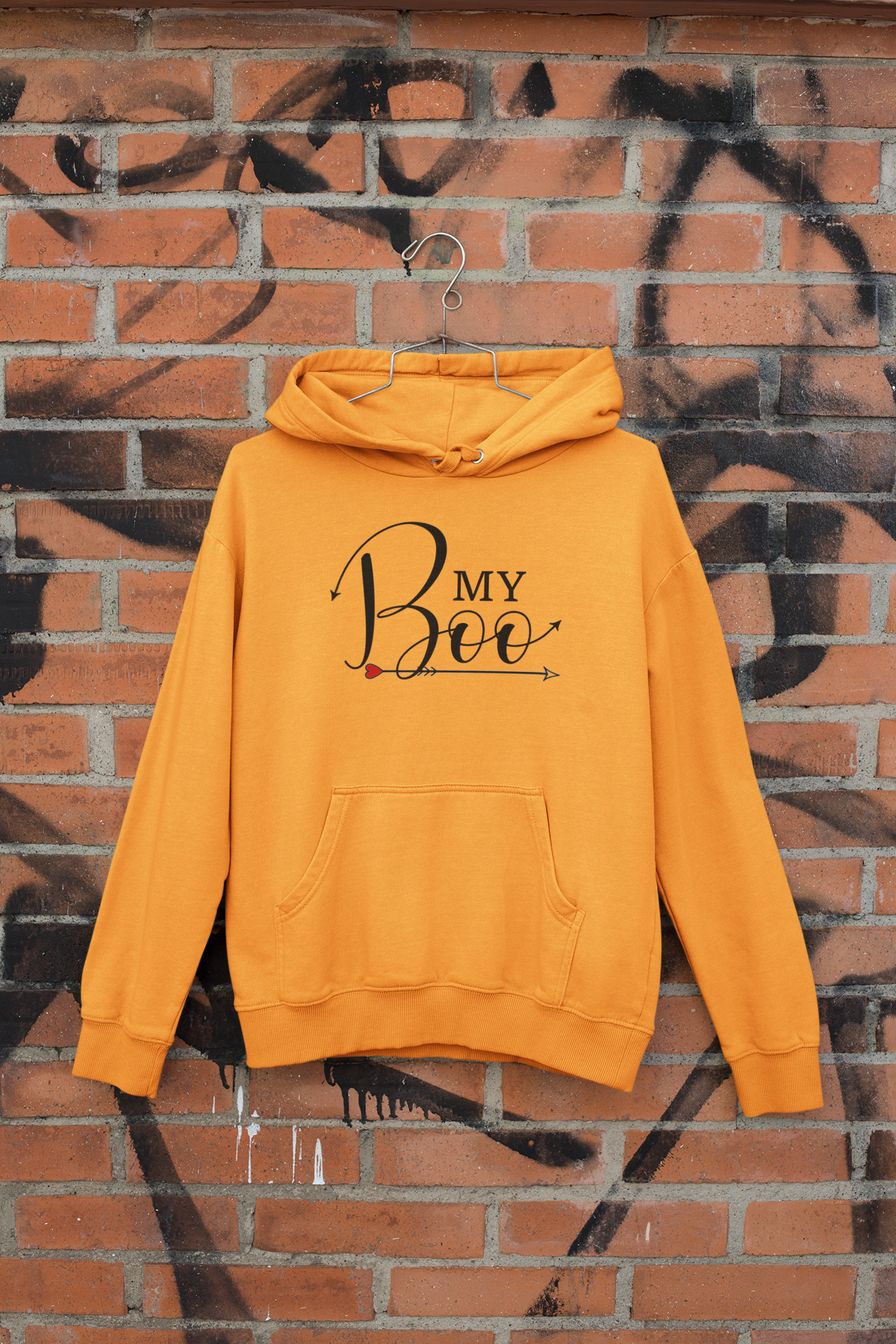 My Bae Boo Couple Hoodie-FunkyTeesClub