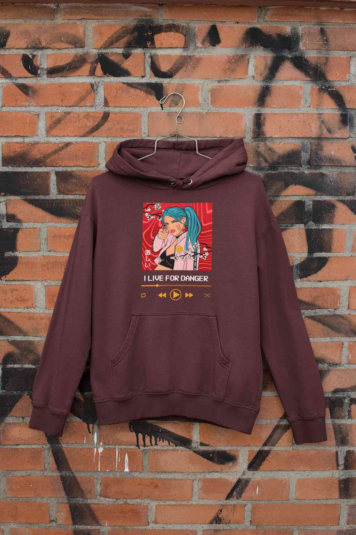 I Live For Danger Hoodies for Women-FunkyTeesClub