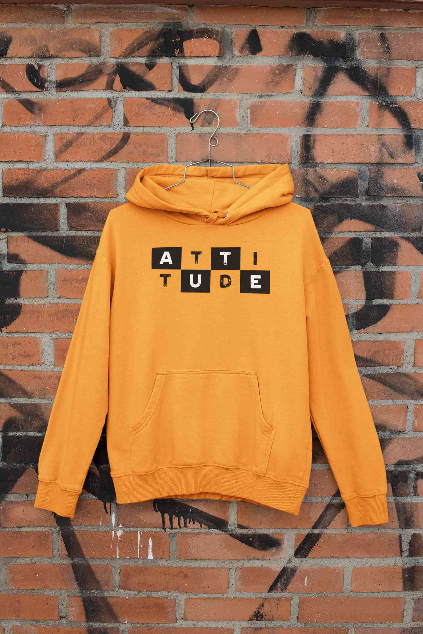 Attitude Typography Men Hoodies-FunkyTeesClub