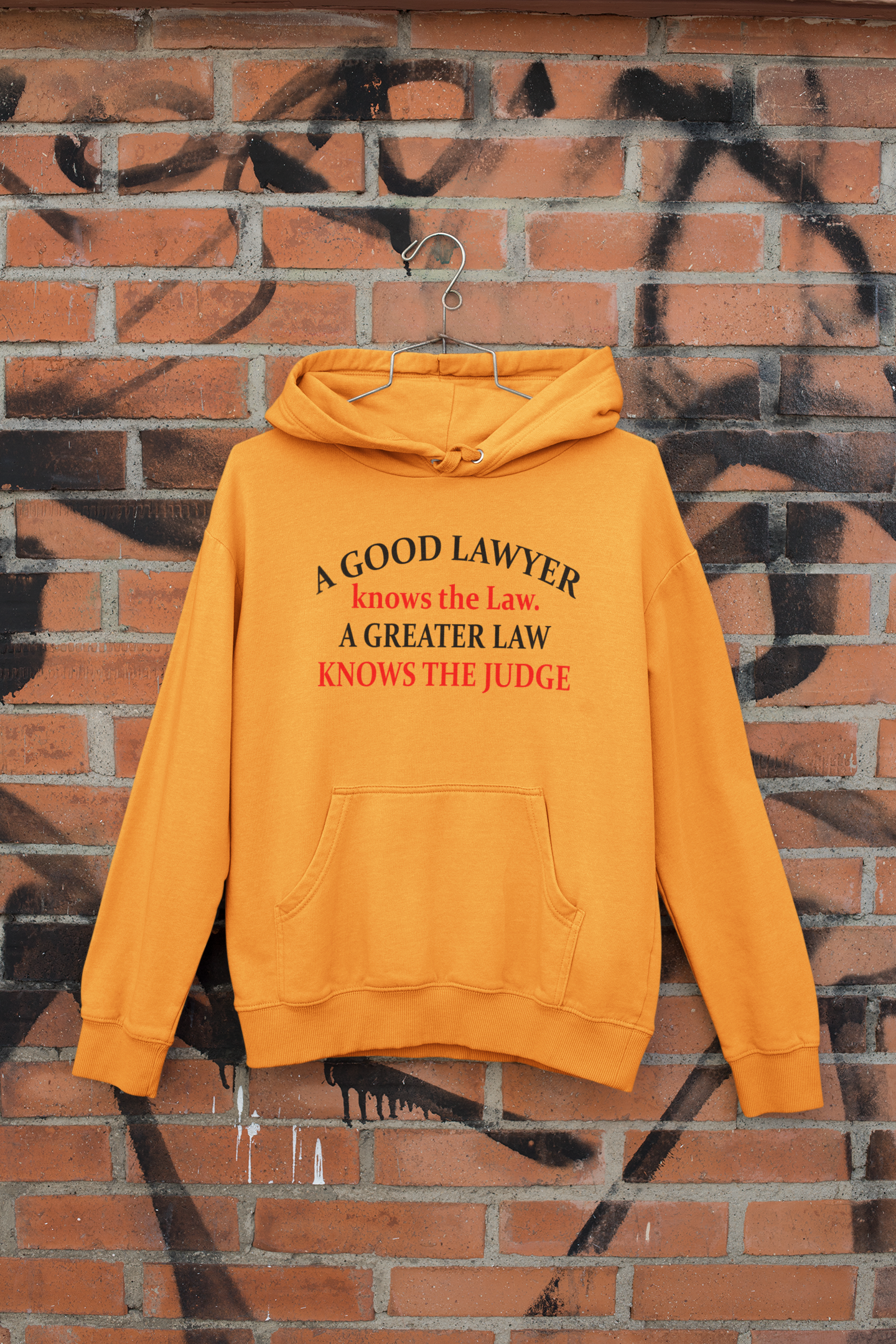 A Good Lawyer Knows The Law Men Hoodies-FunkyTeesClub