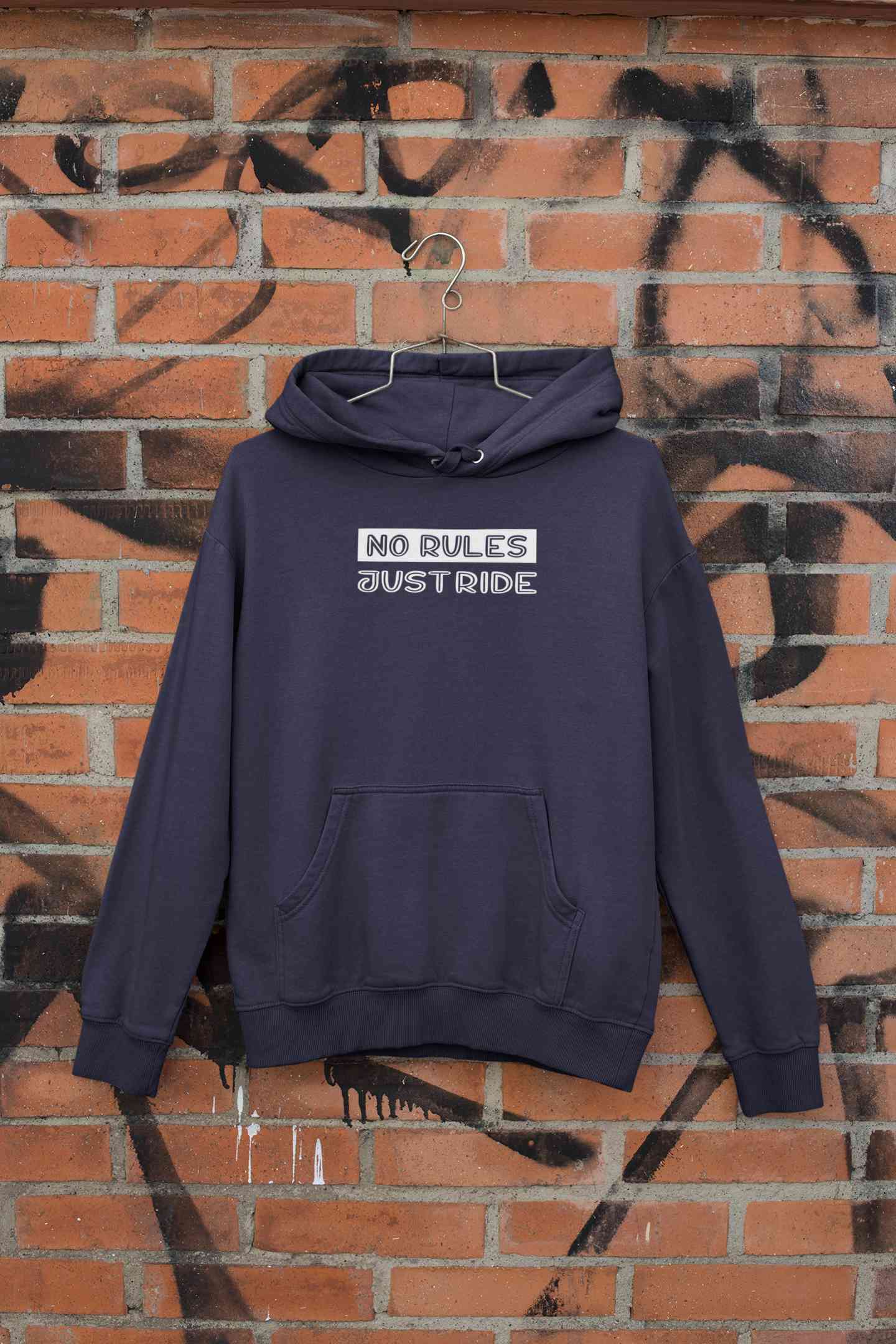 No Rules Just Ride Men Hoodies-FunkyTeesClub