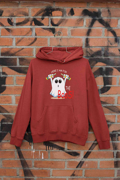 Here For The Boos Hoodies for Women-FunkyTeesClub
