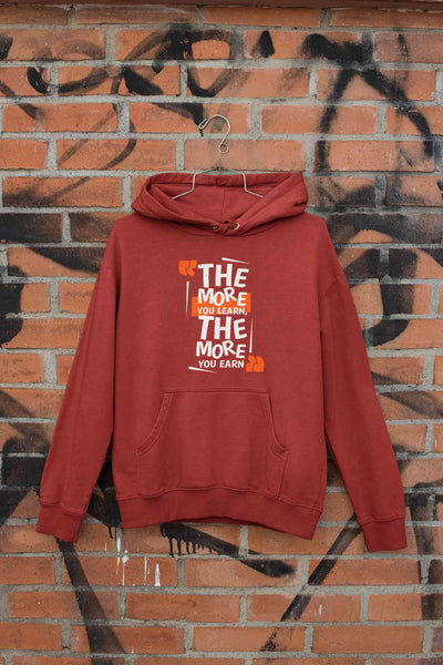 The More You Learn The More You Earn Typography Men Hoodies-FunkyTeesClub