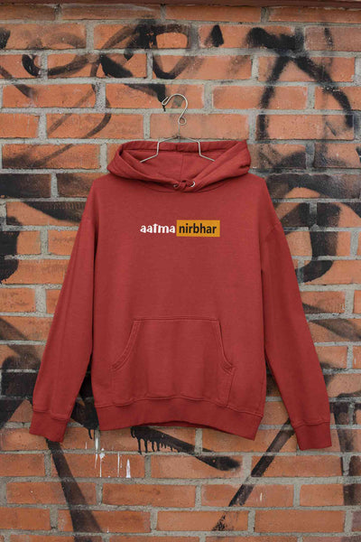 Aatmanirbhar Hoodies for Women-FunkyTeesClub