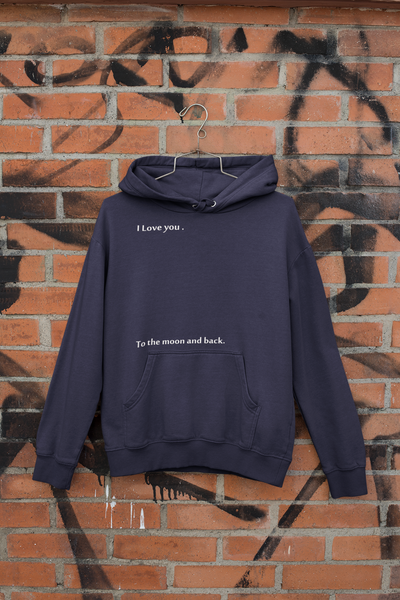I Love You To The Moon And Back Hoodies for Women-FunkyTeesClub
