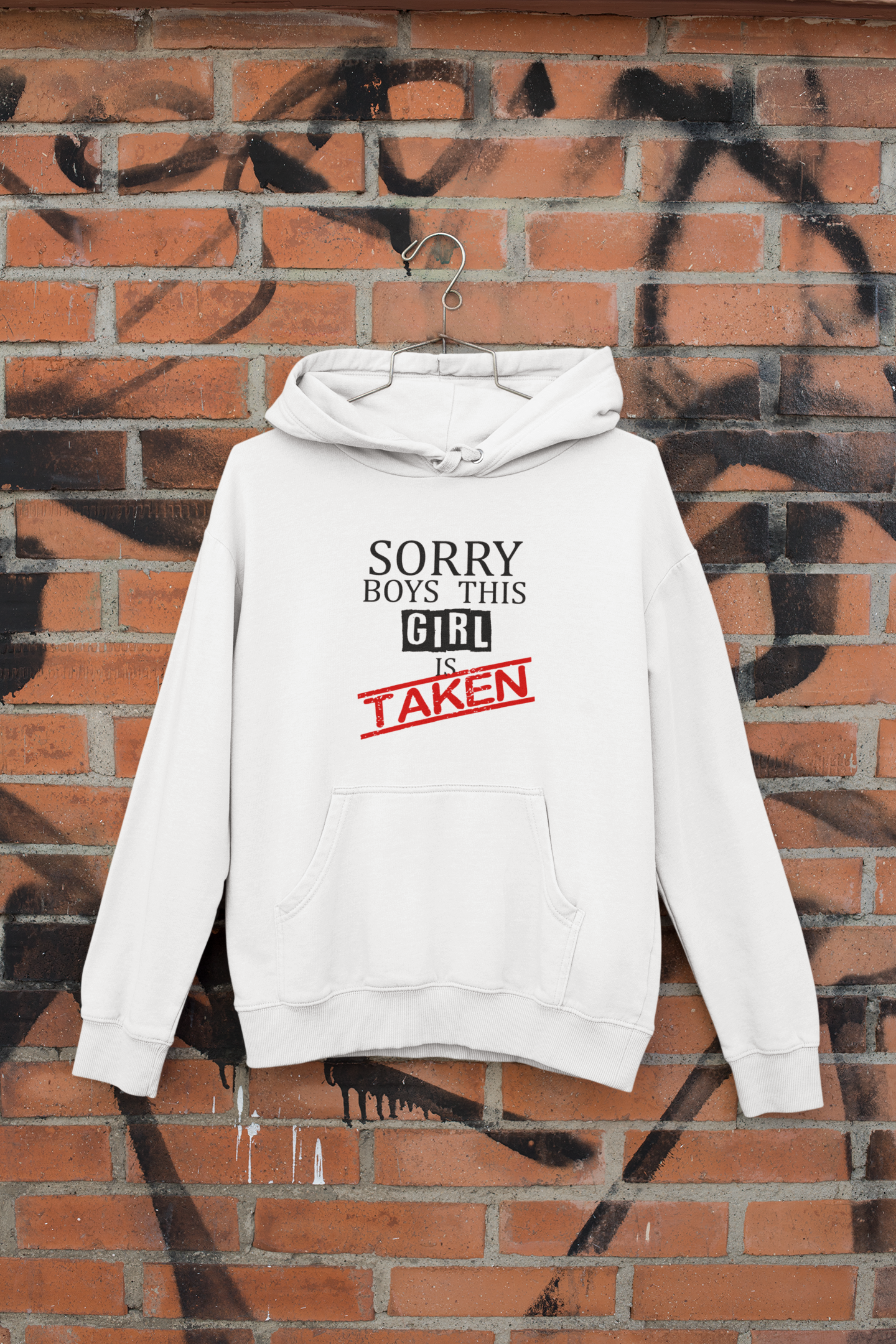 Taken Couple Hoodie-FunkyTeesClub