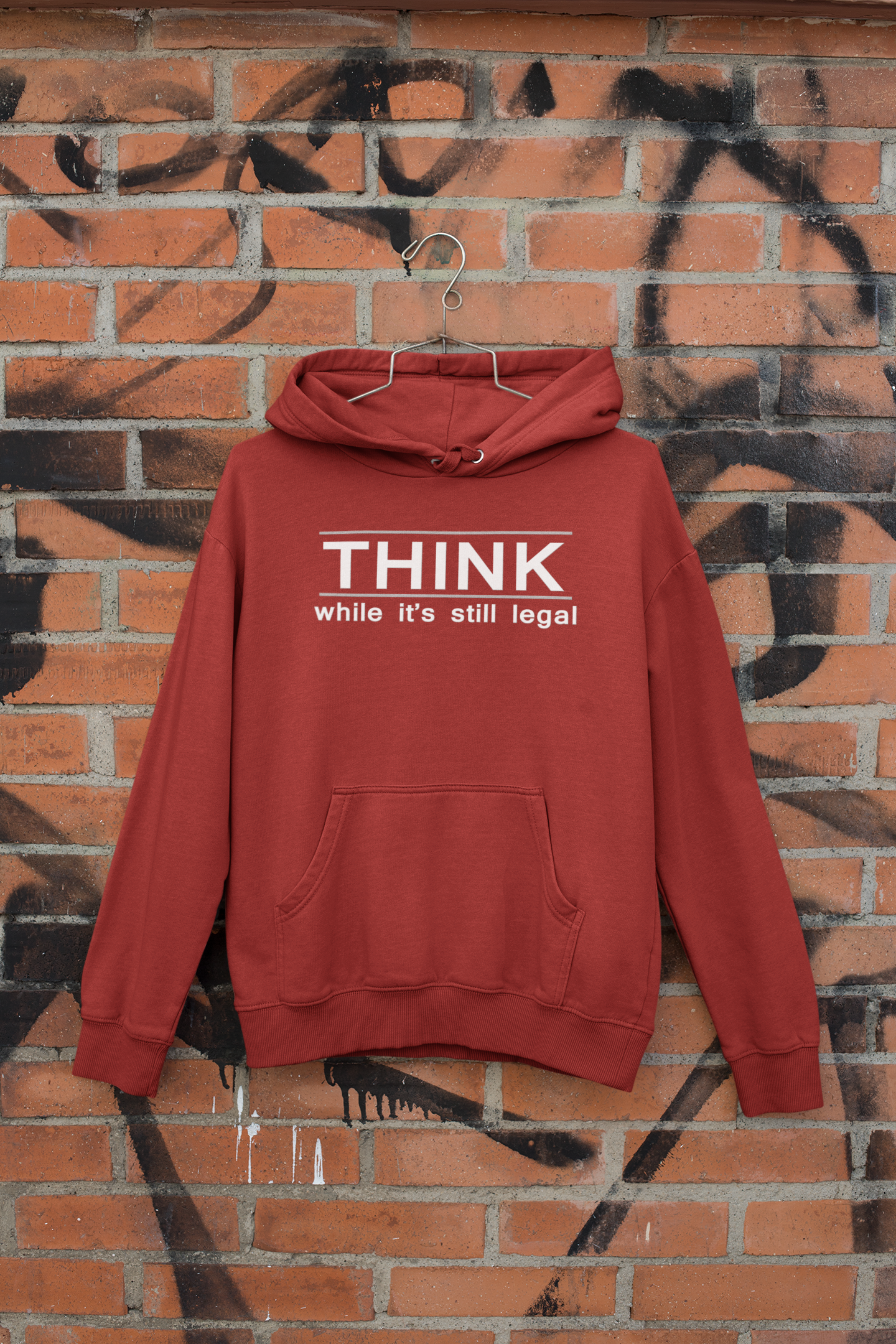 Think While Its Still Legal Anti-Government Men Hoodies-FunkyTeesClub