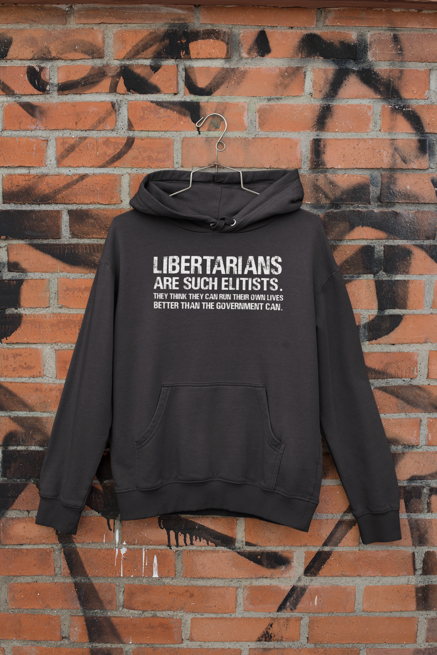Libertarians Are Such Elitists They Think They Can Run Their Own Lives Better Than The Government Can Anti Government Men Hoodies-FunkyTeesClub