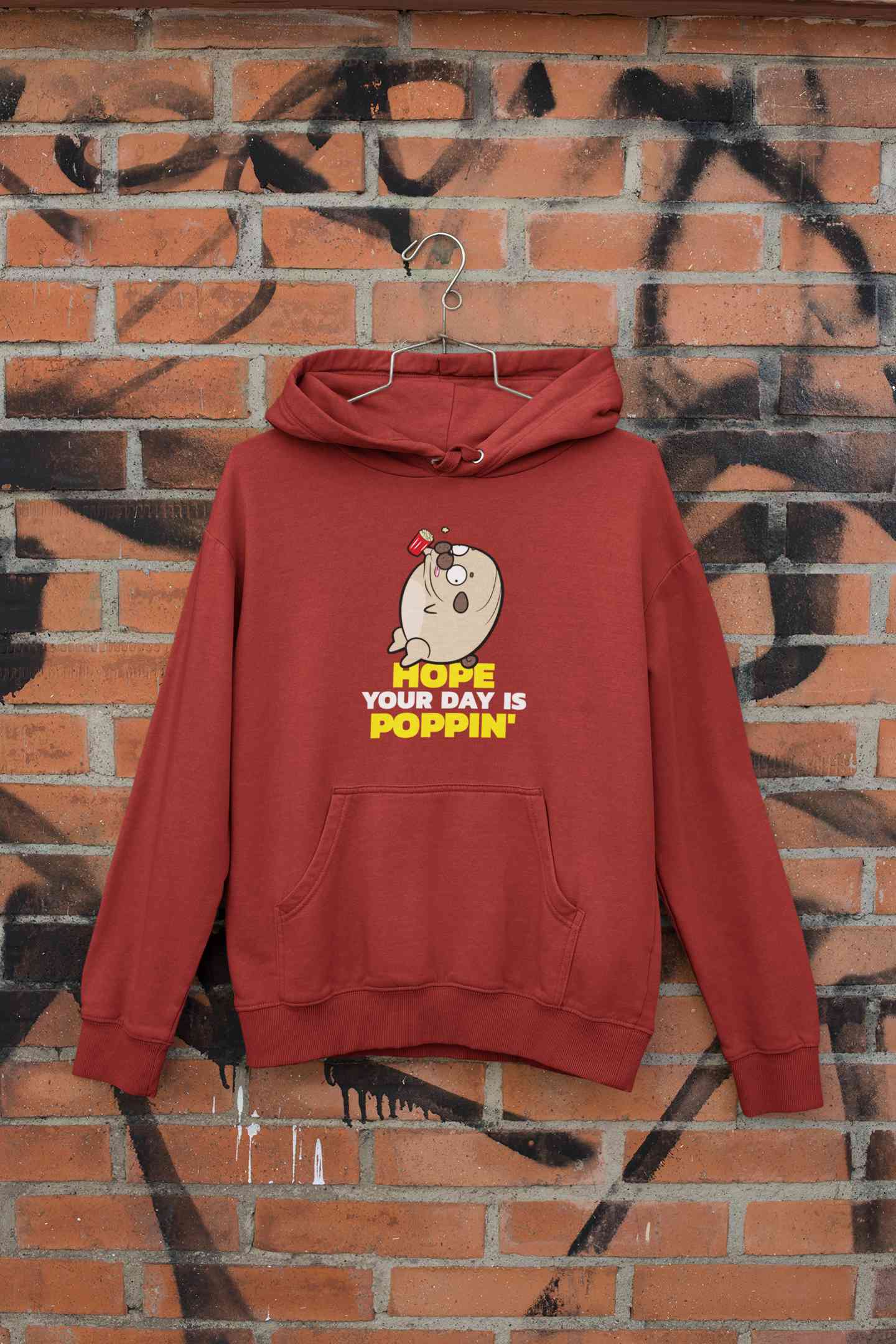 Hope Your Day Is Poppin Funny Men Hoodies-FunkyTeesClub