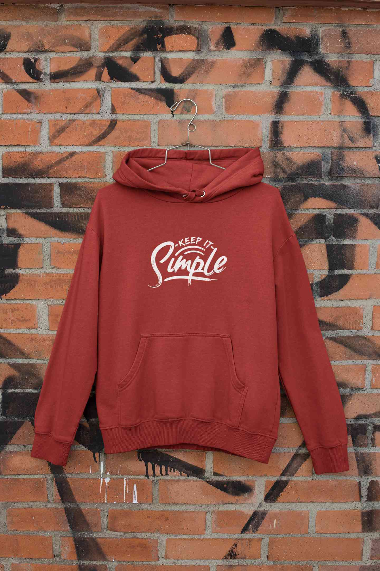 Keep It Simple Typography Hoodies for Women-FunkyTeesClub