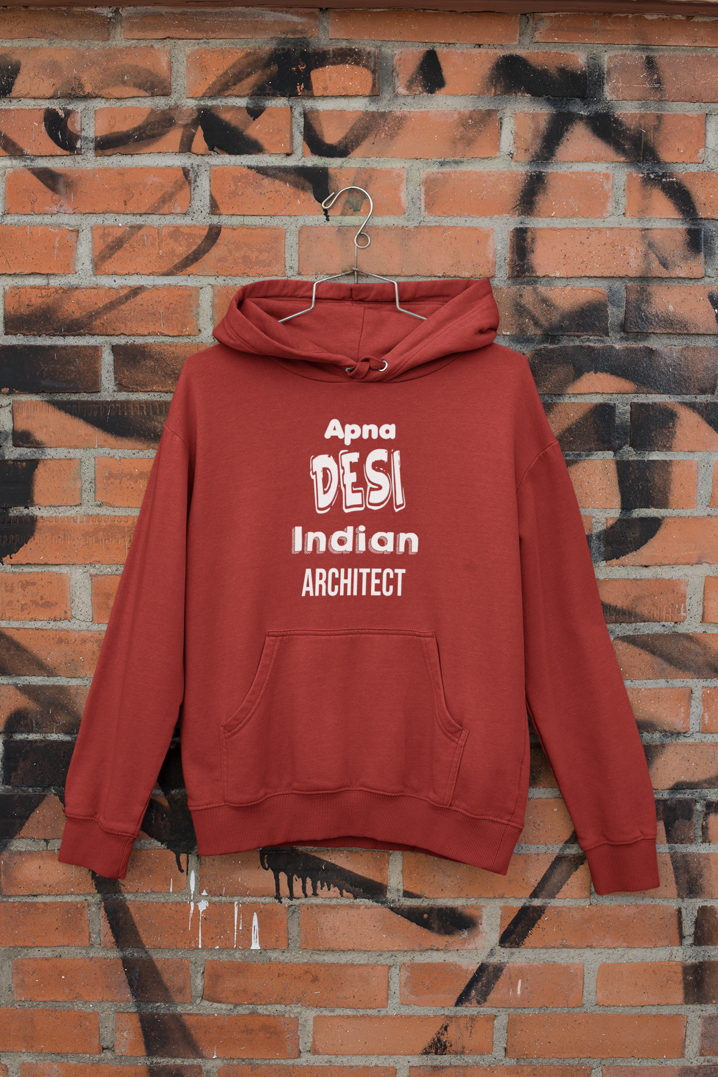 Apna Desi Indian Architect Profession Men Hoodies-FunkyTeesClub