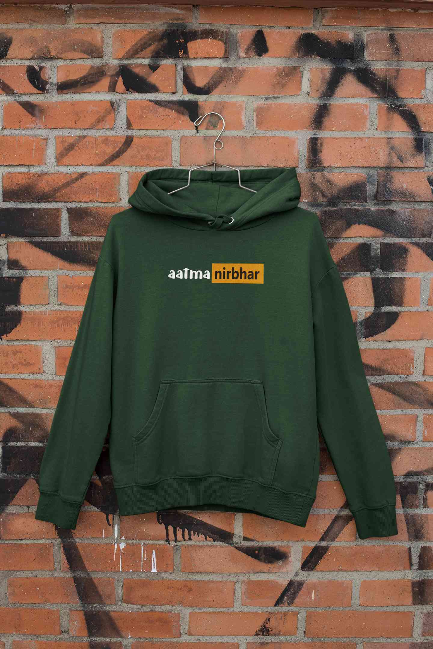 Aatmanirbhar Men Hoodies-FunkyTeesClub