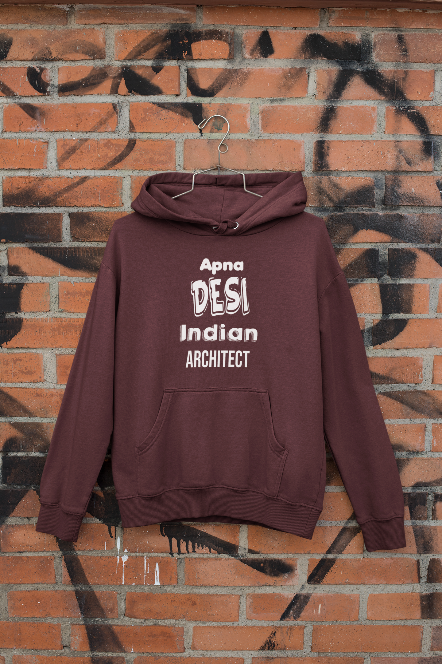 Apna Desi Indian Architect Profession Men Hoodies-FunkyTeesClub