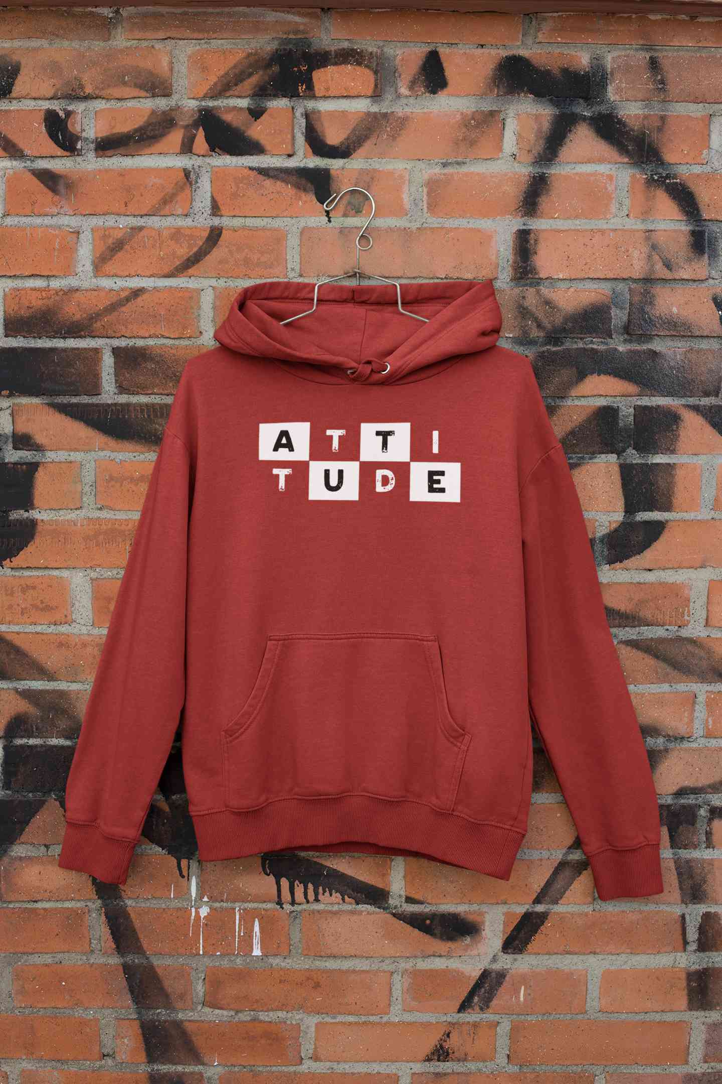 Attitude Typography Men Hoodies-FunkyTeesClub