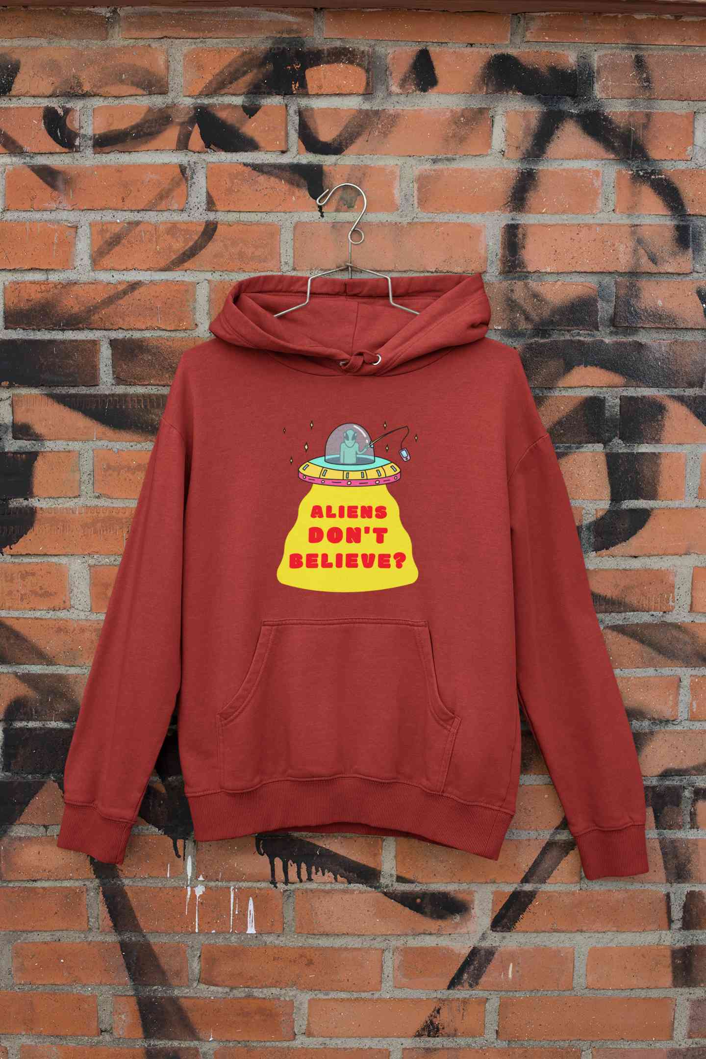 Aliens Do Not Beleive Men Hoodies-FunkyTeesClub