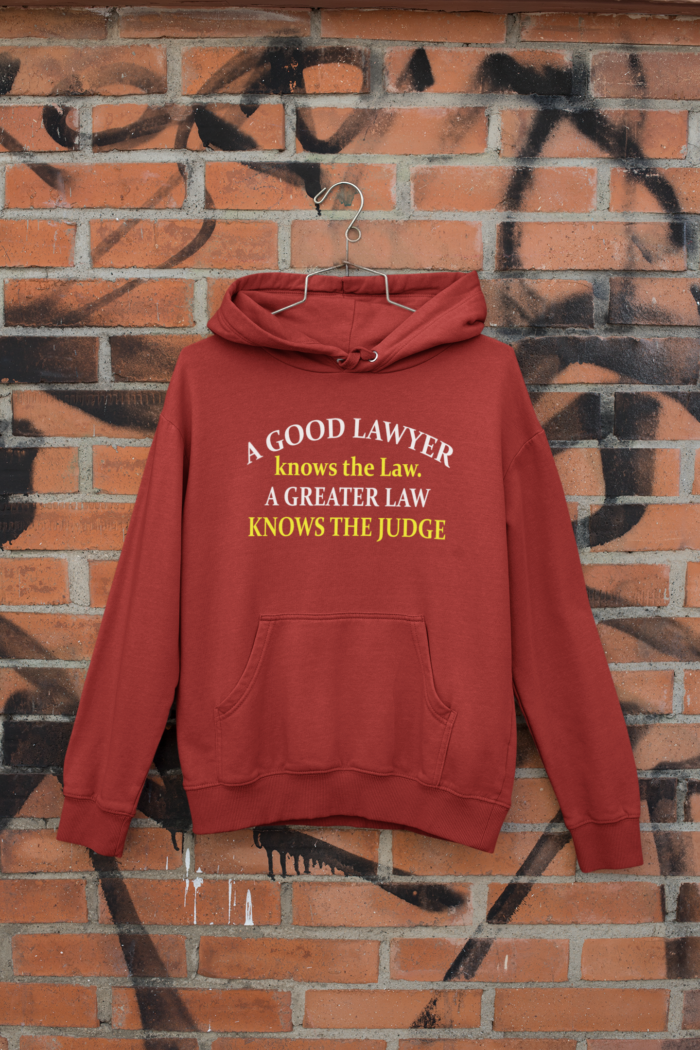 A Good Lawyer Knows The Law Men Hoodies-FunkyTeesClub