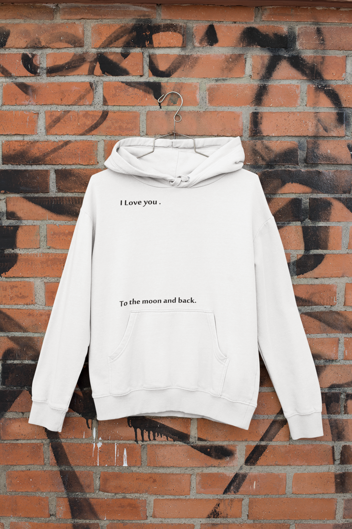 I Love You To The Moon And Back Men Hoodies-FunkyTeesClub