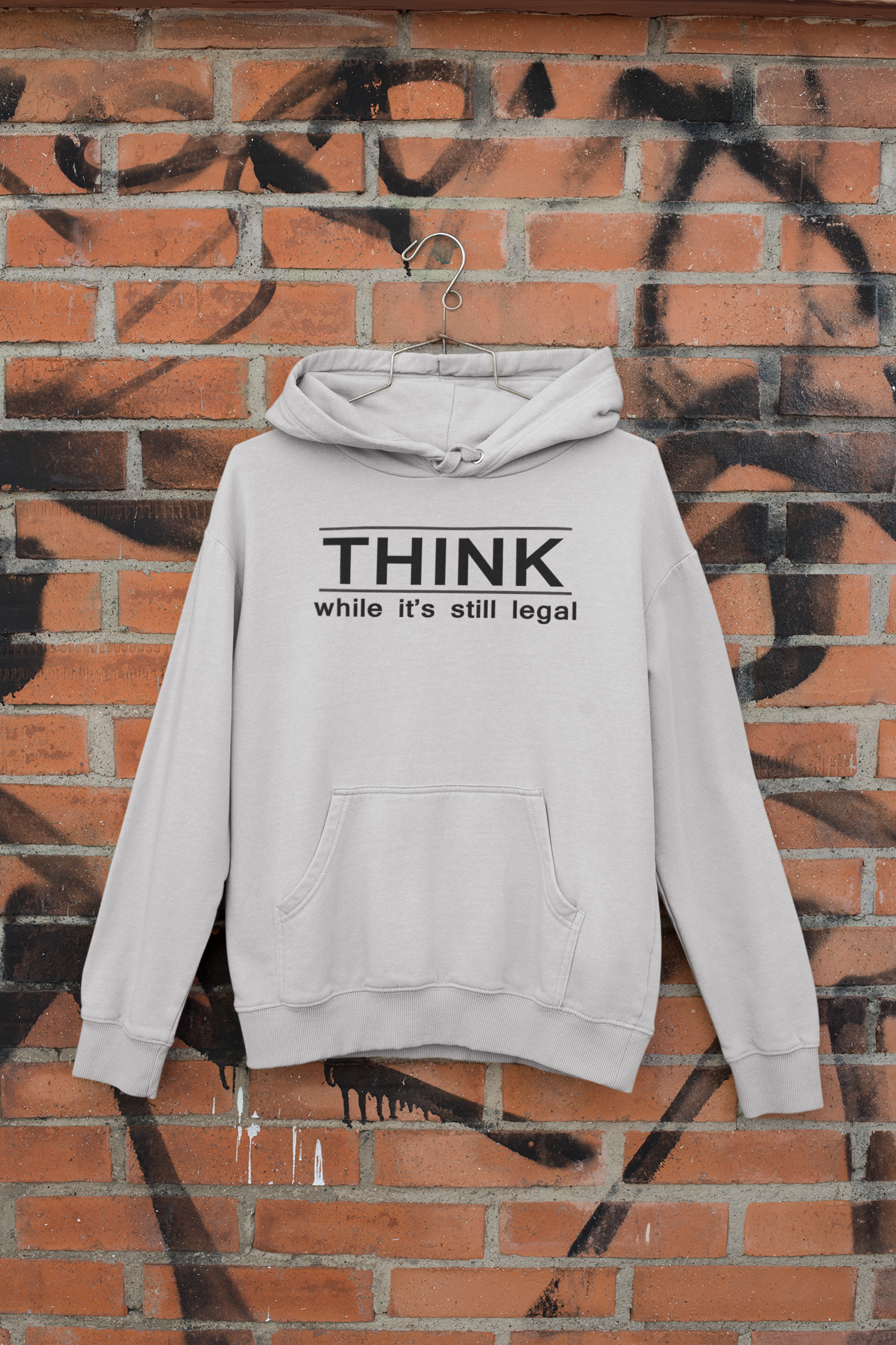 Think While Its Still Legal Anti Government Hoodies for Women-FunkyTeesClub