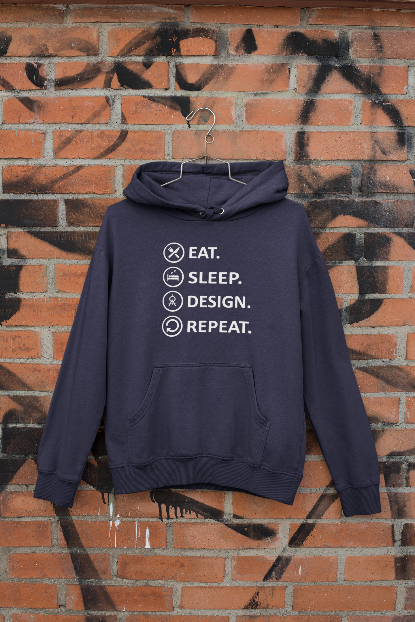 Eat Sleep Design Funny Architect Profession Men Hoodies-FunkyTeesClub