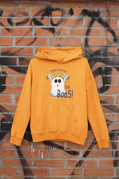Here For The Boos Hoodies for Women-FunkyTeesClub